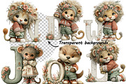 Whimsical Baby Alphabet Clipart, an Illustration by one-touch (Thumbnail 9 of 10)