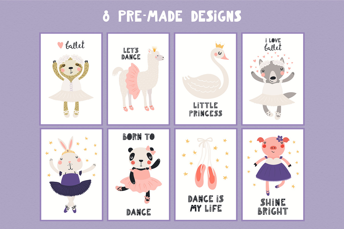 Little Ballerina Cute Animals Art, an Animal Illustration by sceptical cactus (Photo 11 of 12)