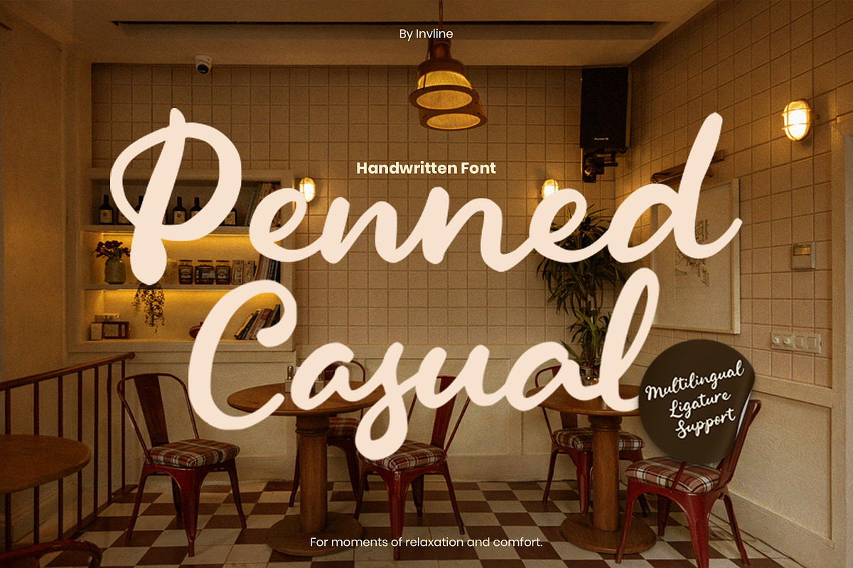 Penned Casual - Handwritten Font, a Handwritten Font by Inviline.co (Photo 1 of 11)