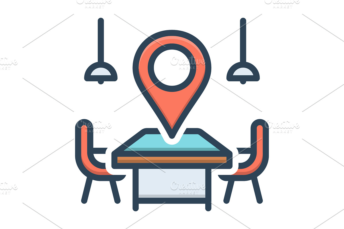 Meeting point color icon, a Duotone Icon by Creative priyanka