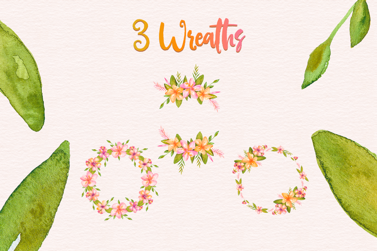 Tropical Floral Watercolor, an Illustration by By Kerri Ann (Photo 4 of 9)