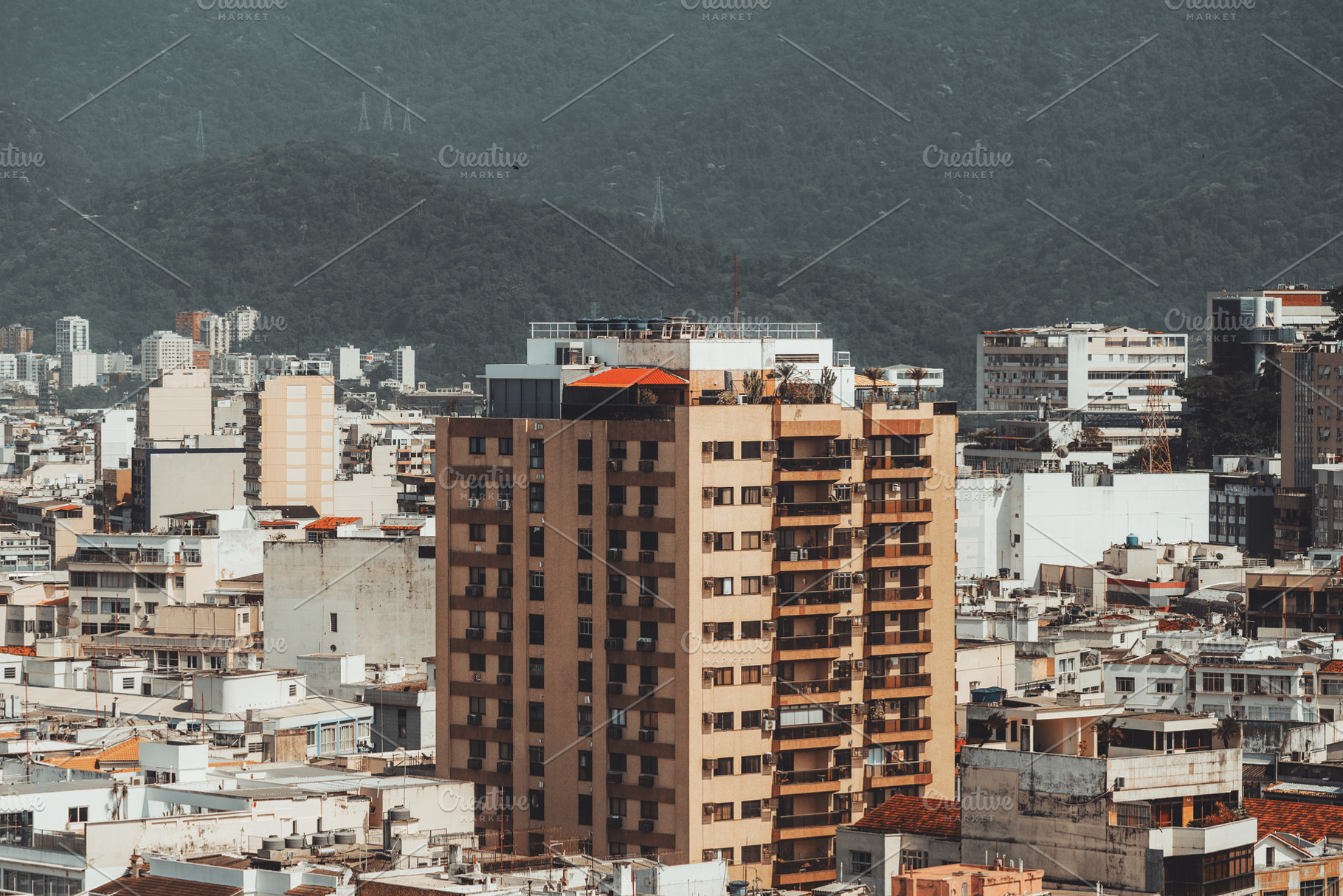 High rise in dense Rio cityscape, an Architecture Photo by SkyNext