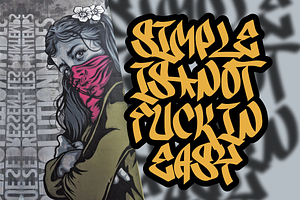 Suctenss Urban Graffiti Font