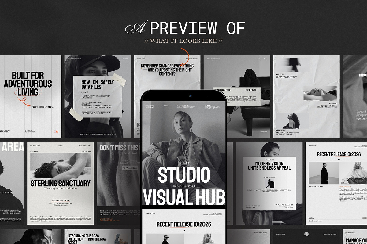 Minimal Instagram Post Kit, a Social Media Template by Pixel Grid (Photo 3 of 8)