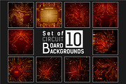 -50% Circuit boards backgrounds set, a Background Graphic by frost_newt (Thumbnail 1 of 11)