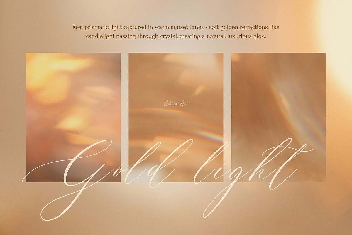 100 Gold Ethereal Light Backgrounds, an Abstract Photo by Allure Art (Photo 11 of 14)