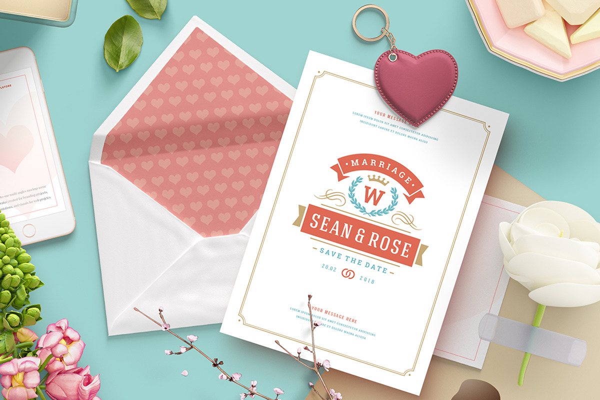 18 Wedding Logos and Badges, a Branding & Logo Template by Vasya Kobelev (Photo 3 of 14)