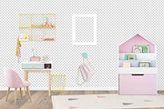 Kids Room Wall/Frame Mock Up 29, a Print Template by Whimsicality (Thumbnail 3 of 4)