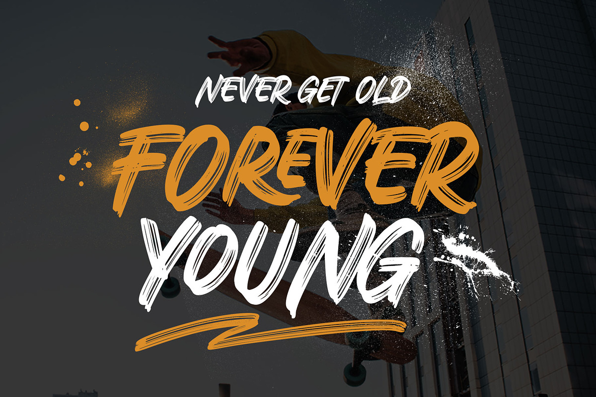 Black Ravens - Dry Brush, a Font by Arterfak Project (Photo 2 of 14)