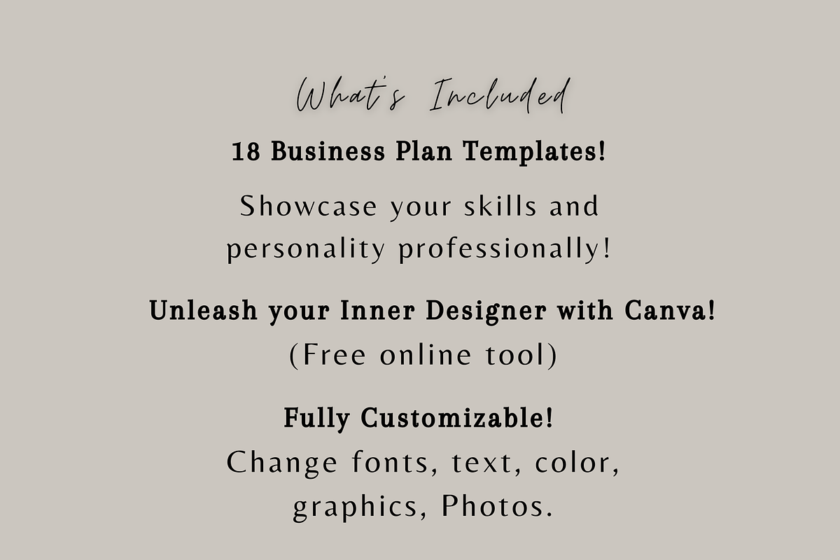 18 Pages Minimal Business Plan, a Print Template by TheSimplySereneShop (Photo 7 of 8)