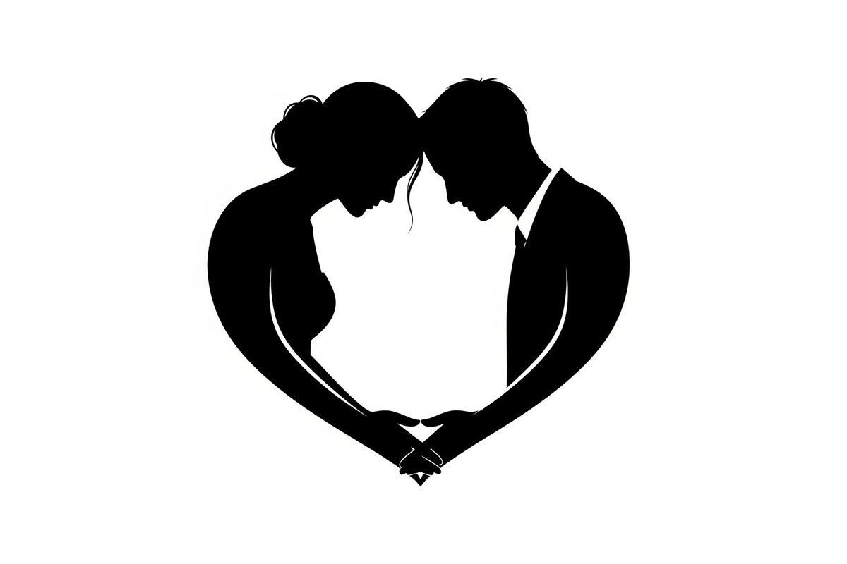 Couple Love Heart Silhouette Bundle, an Illustration by Amazin_art (Photo 20 of 51)