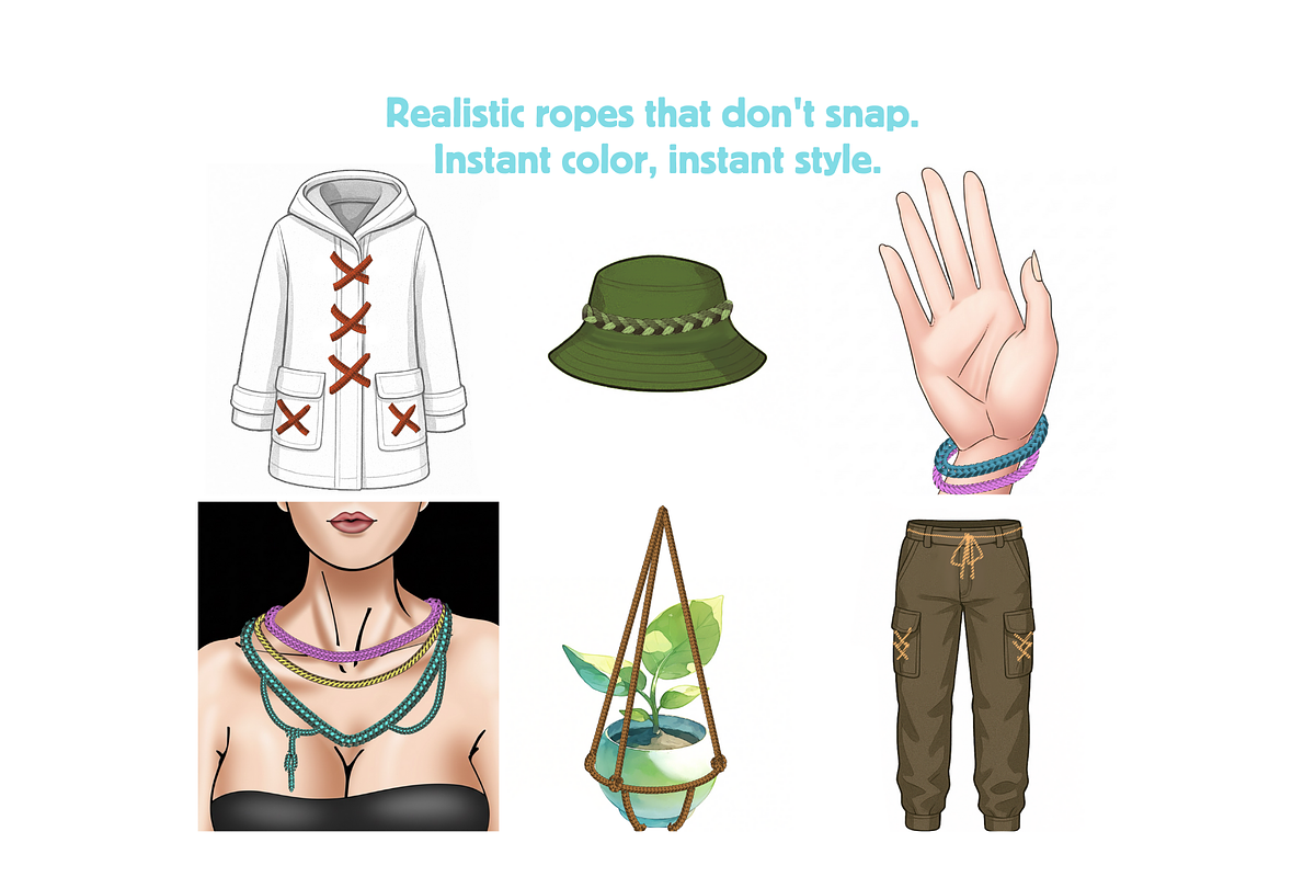 Realistic Rope Brushes, a Brush Add-On by Cozy Brushery (Photo 8 of 8)