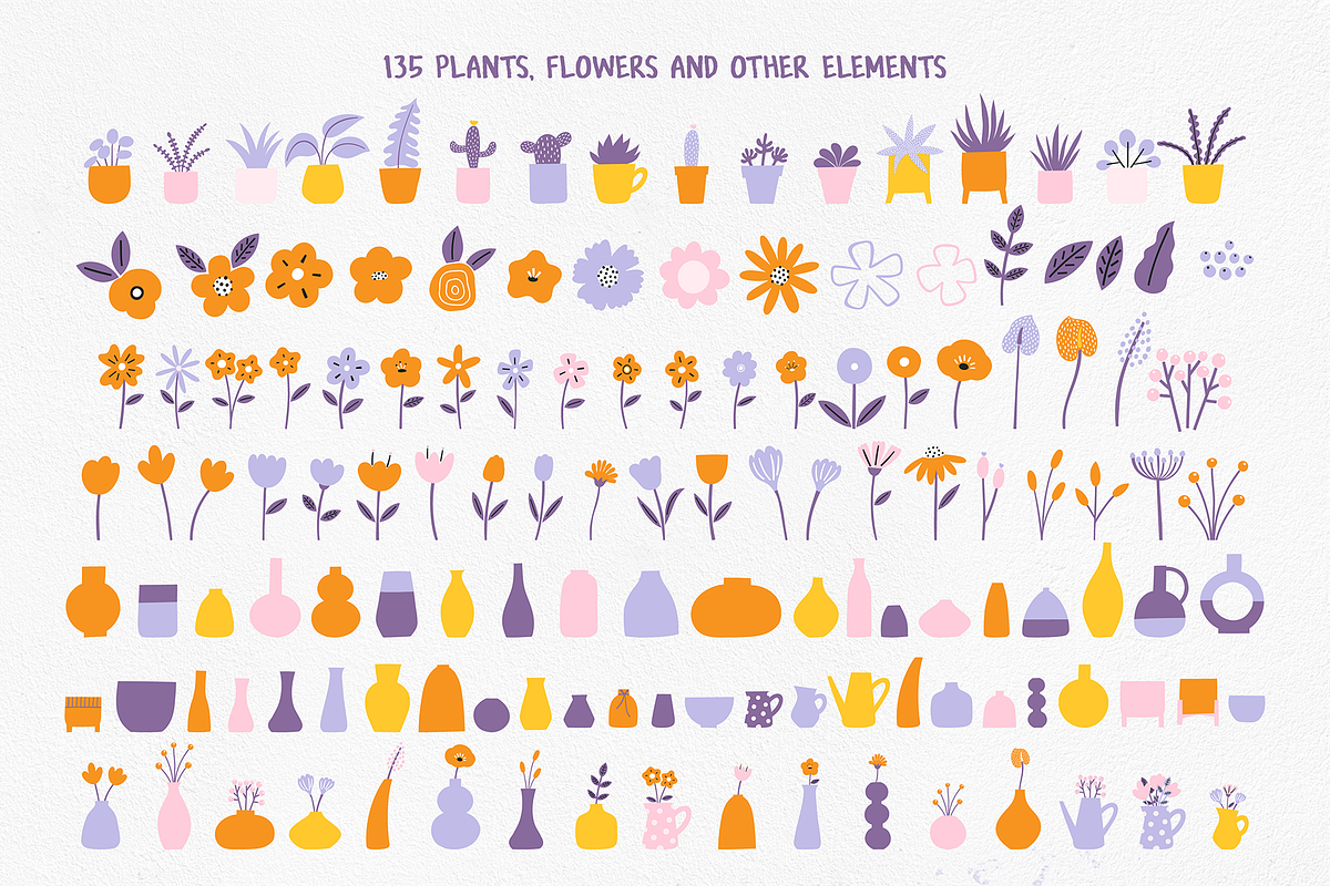Spring Garden - Patterns and Clipart, an Illustration by Nova Studio (Photo 3 of 12)