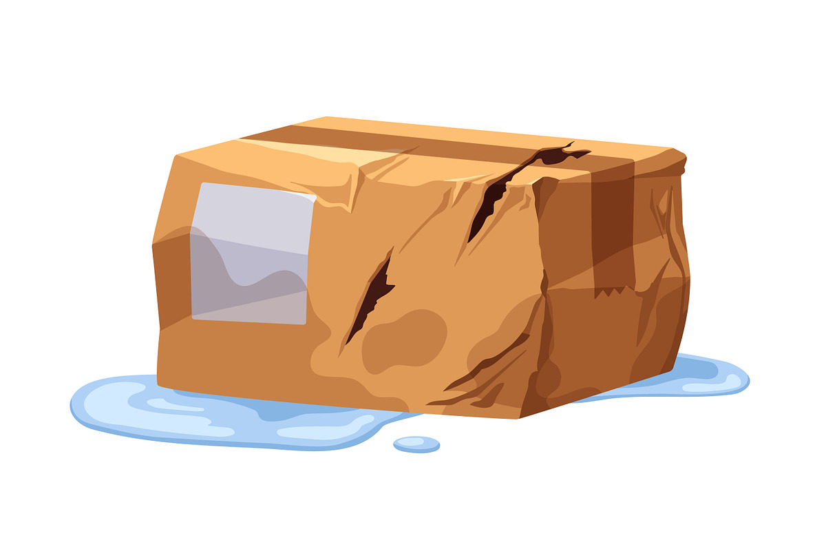 Damaged cardboard boxes set, an Object Illustration by Good Studio (Photo 3 of 9)