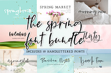 The Spring Font Bundle