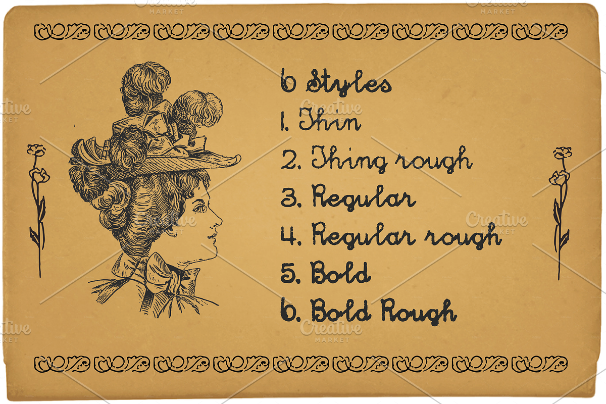 Hand Writer Retro Font, a Serif Font by Jadugar Design Studio (Photo 4 of 8)