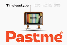 Pastme Retro Display Sans Font