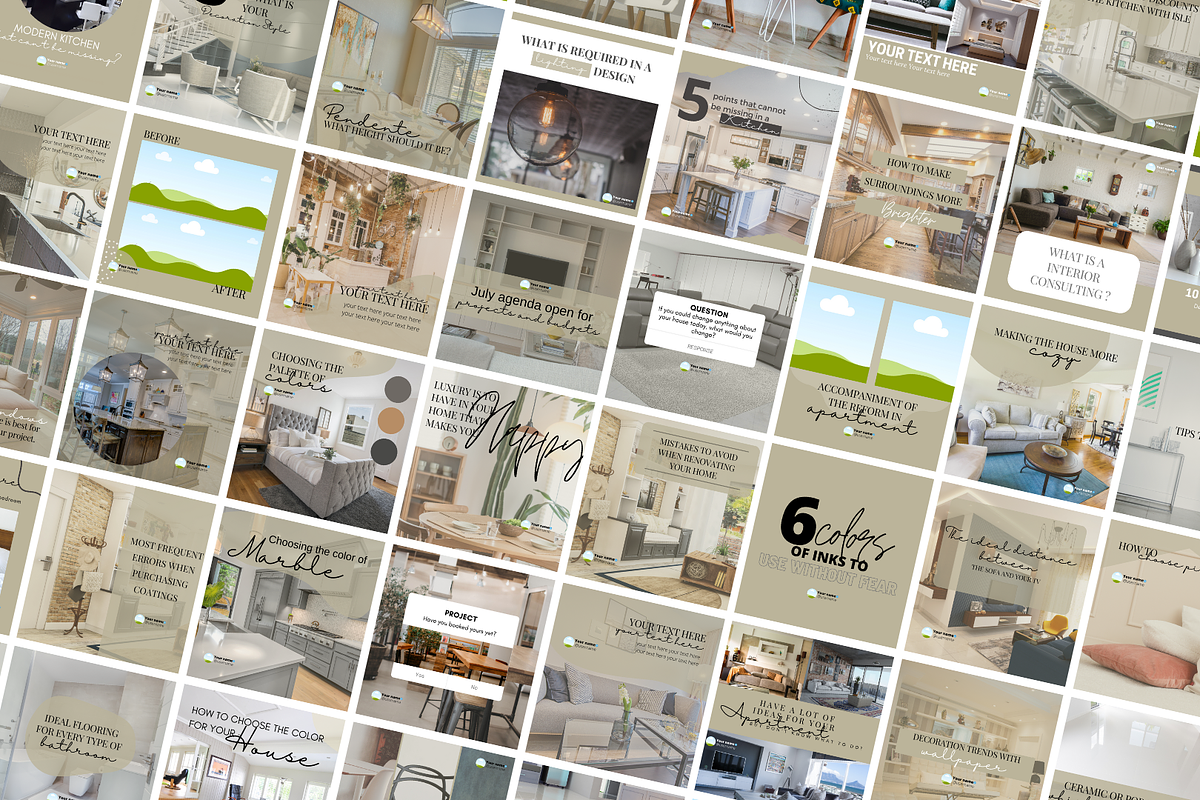 Interior Design Canva Templates