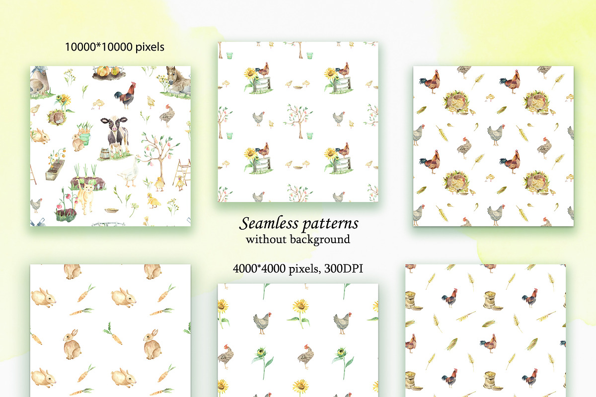 A big farm and garden collections., an Animal Illustration by Watercolor arts (Photo 7 of 10)