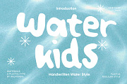 Waterkids - Water Kids style type, a Handwritten Font by delipensil (Thumbnail 1 of 9)