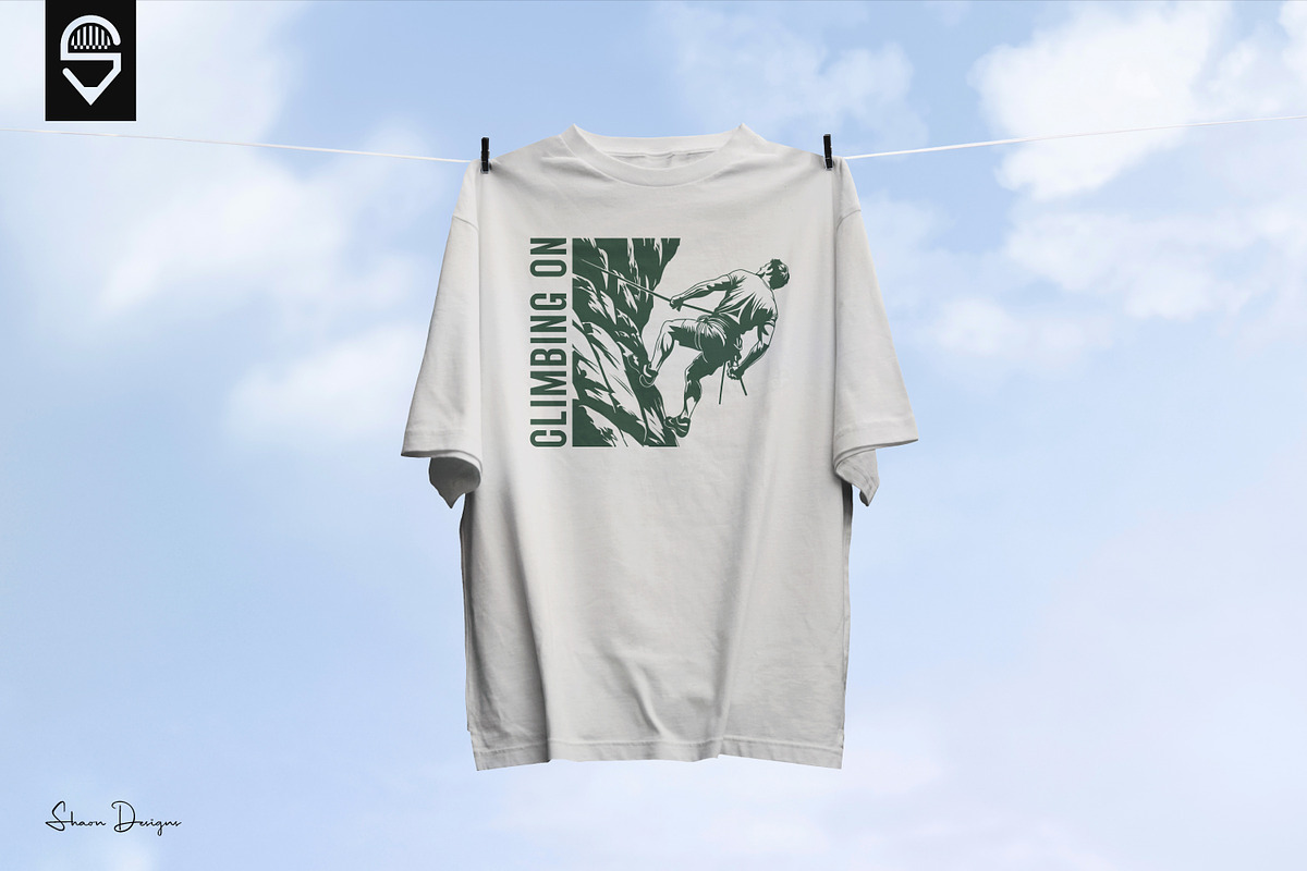 Rock Climbing T-shirt Design, a Graphic by shaondesigns (Photo 3 of 5)