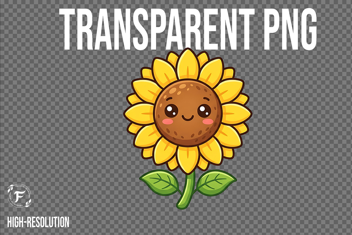 Cute Sunflower Png, an Object Illustration by Forhadx5 (Photo 2 of 6)