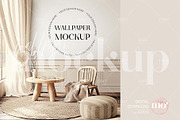 Nursery Wallpaper Mockup, a Product Mockup by MoMockups (Thumbnail 3 of 4)