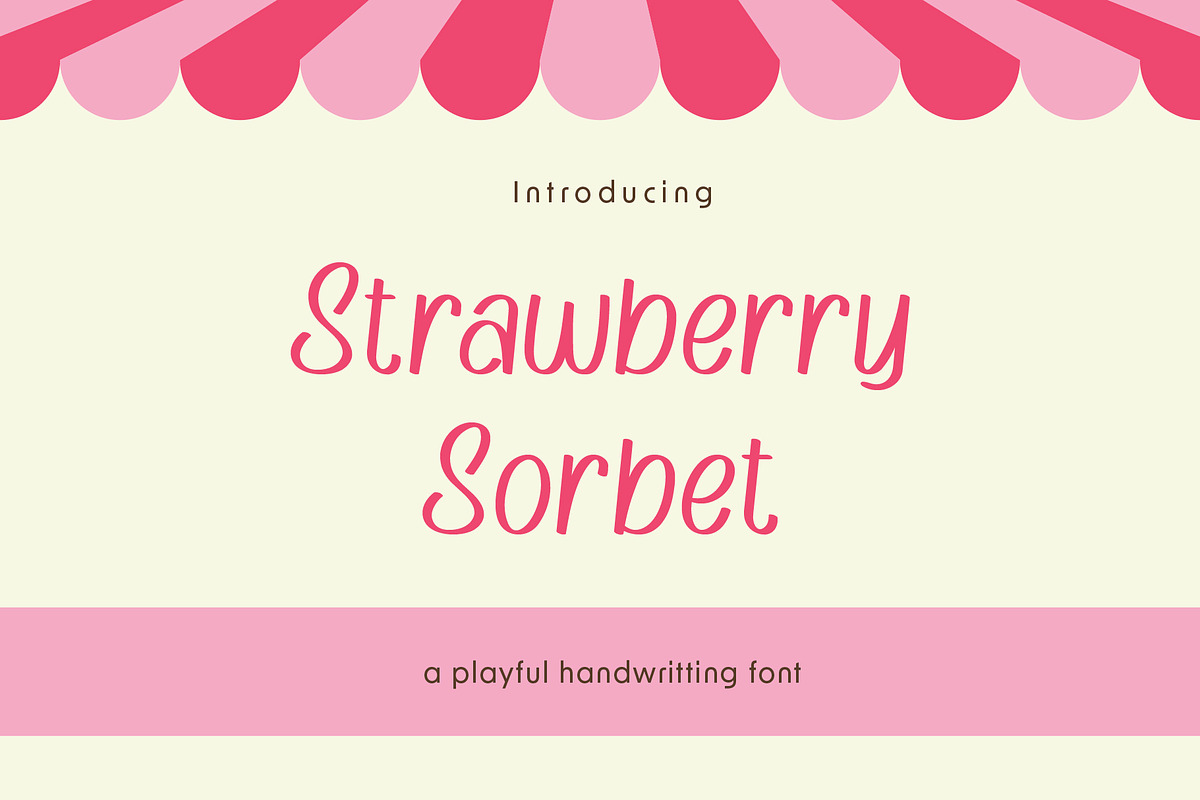 PGR Strawberry Sorbet, a Handwritten Font by Pikgura (Photo 1 of 9)