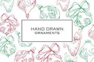 Hand Drawn Christmas Ornaments
