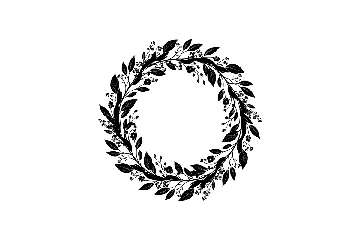 Botanical Floral Wreath SVG Bundle, an Illustration by Designs_River (Photo 23 of 31)