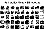 Full Wallet Money Silhouettes, a Graphic by hafijul (Thumbnail 1 of 14)