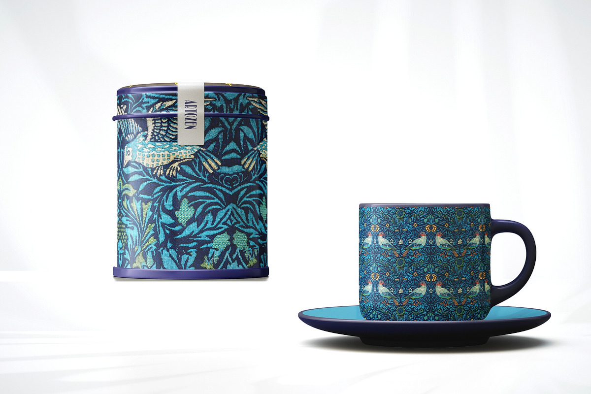 William Morris Seamless Patterns 4, a Pattern Graphic by ARTOZEN DIGITAL (Photo 7 of 10)