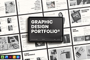 Graphic Design Portfolio Template, a Brochure Template by Studio Monova (Thumbnail 1 of 12)