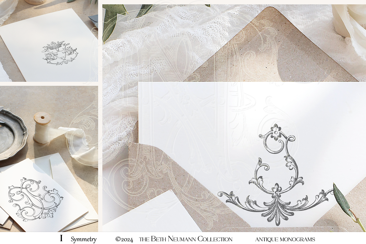 Antique Vintage Monogram Initial I, an Object Graphic by Antique Monograms (Photo 2 of 4)