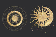 Golden kaleidoscope. Vector graphics, a Decorative Illustration by Chikovnaya (Thumbnail 13 of 14)