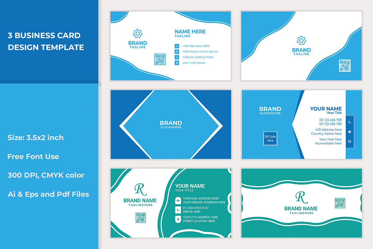 03 Business Card Template Design, a Business Card Template by Lakhan1998 (Photo 1 of 4)