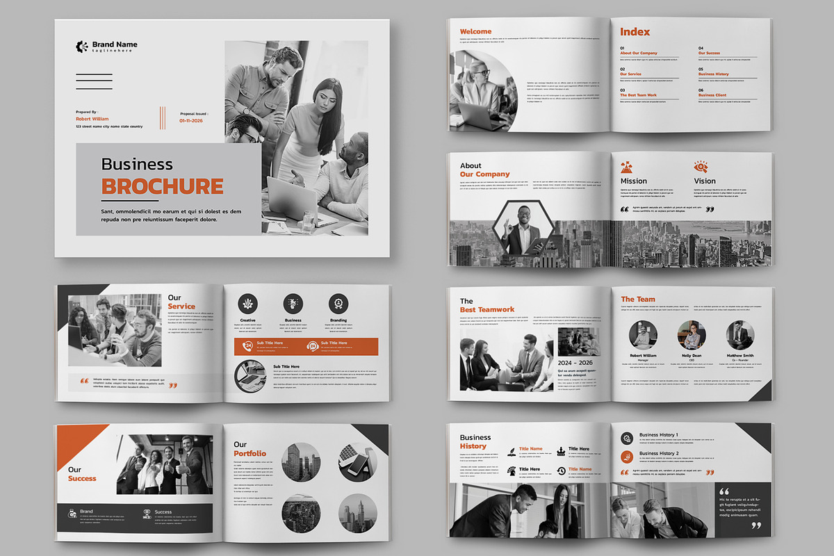 Corporate Business Brochure Layout, a Brochure Template by ContestDesign (Photo 1 of 5)