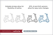 Minimal vehicle icons, an Outline Icon by Picture Window (Thumbnail 5 of 5)