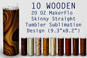 10 Tumbler Straight  Wooden Design, a Print Template by Kseniya-Omega (Thumbnail 1 of 4)