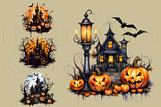 Halloween Clip Art, an Object Graphic by MajorArtTm (Thumbnail 2 of 5)
