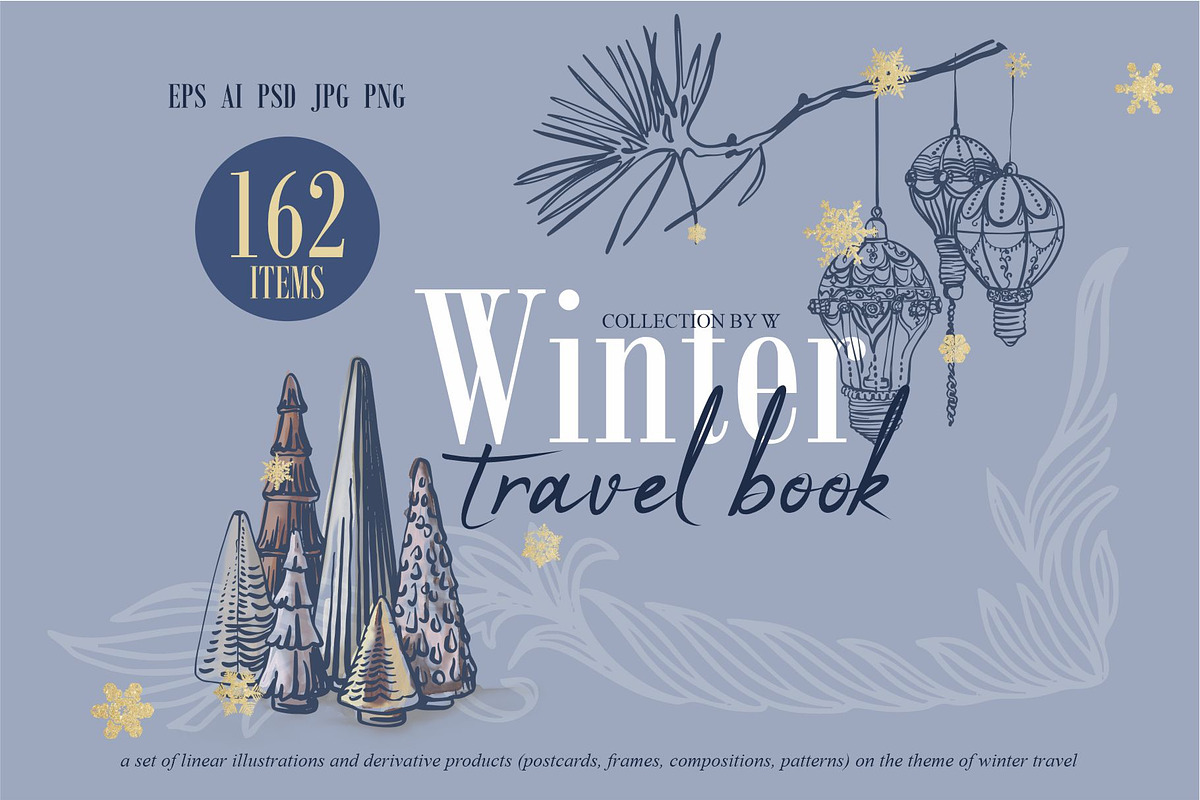 Winter Travel Book, an Object Graphic by Collection by VY (Photo 1 of 13)