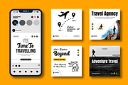 Modern Travel Social Media Post, a Social Media Template by MightyDesign (Thumbnail 2 of 8)