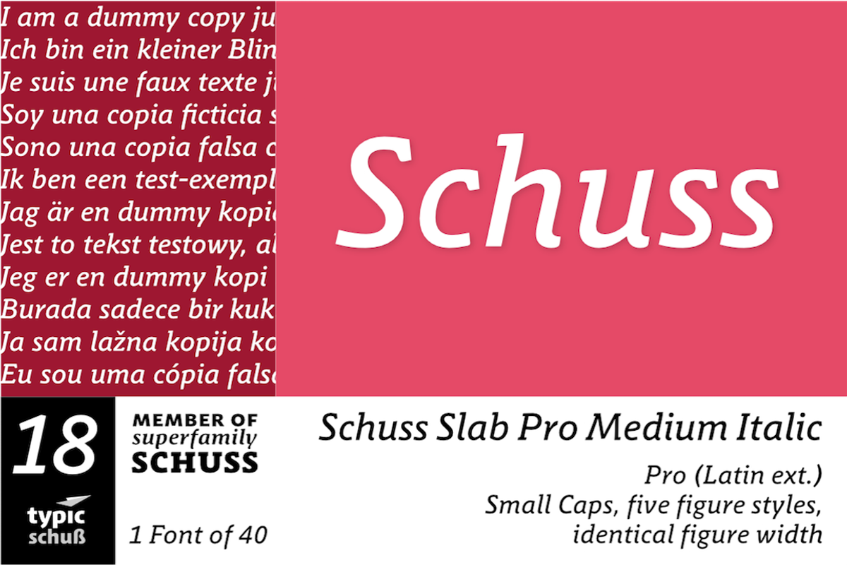 SchussSlabProMedIta No.18 (1 Font)