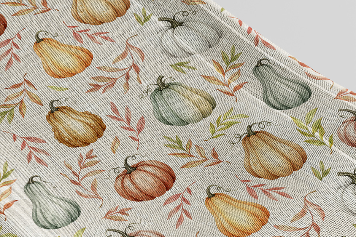 Autumn Pumpkins Seamless Pattern, a Pattern Graphic by Kreeya Art Shop (Photo 3 of 13)