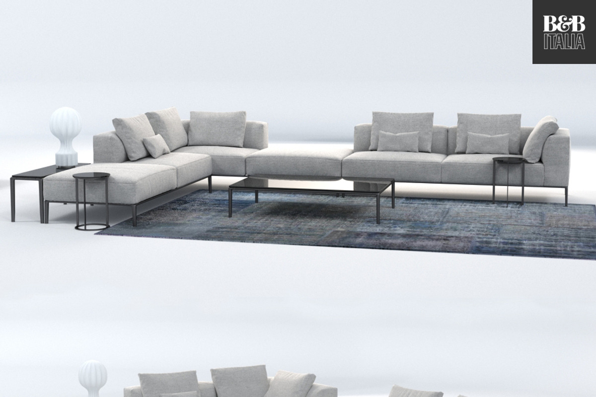 B&B Italia Michel Effe Sofa, a Furniture 3D Model by NOMODOL (Photo 1 of 7)