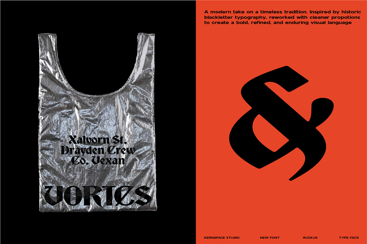 KSP Ruckus, a Blackletter Font by letrasdegs (Photo 8 of 8)
