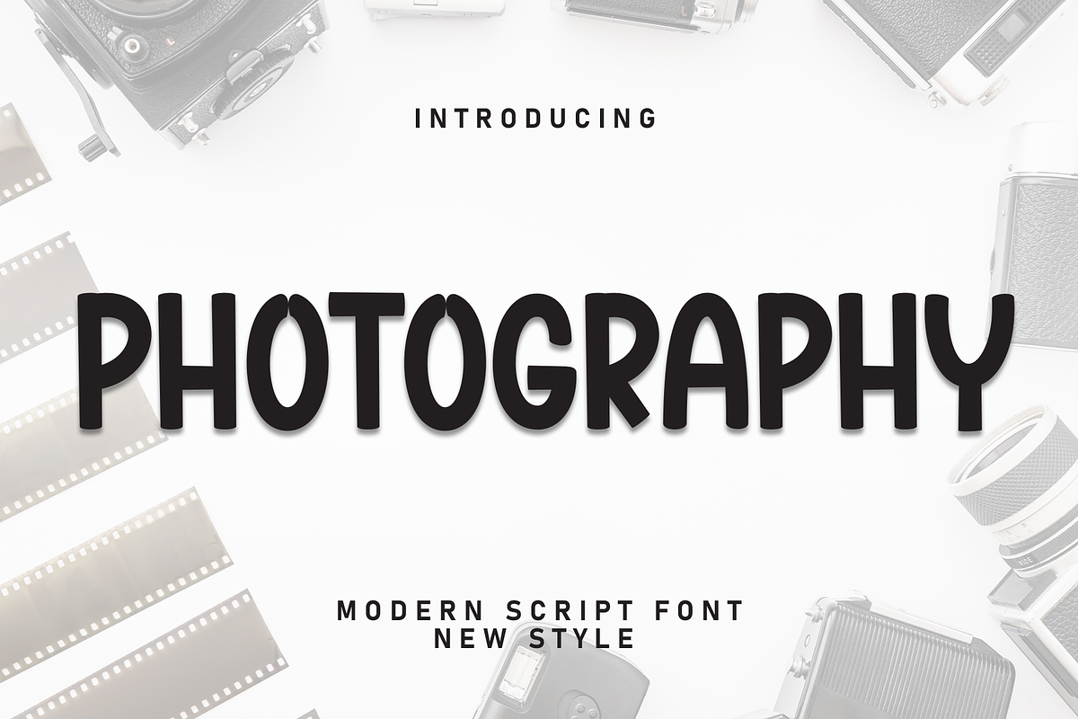 Photography | Script Font, a Script Font by Scratchones (Photo 1 of 8)