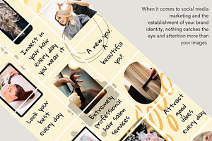 Hair Salon Instagram Puzzle Template