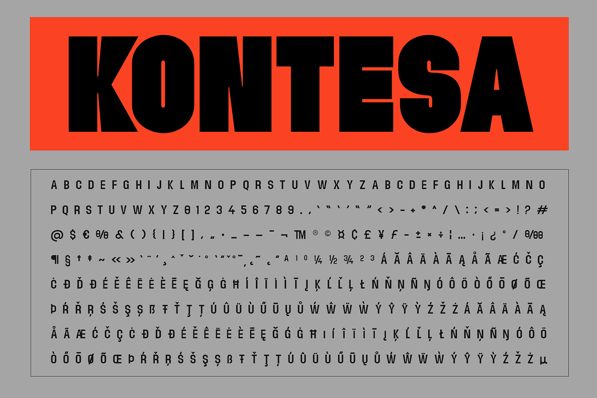 Kontesa Display Typeface, a Sans Serif Font by Foxtype (Photo 2 of 12)