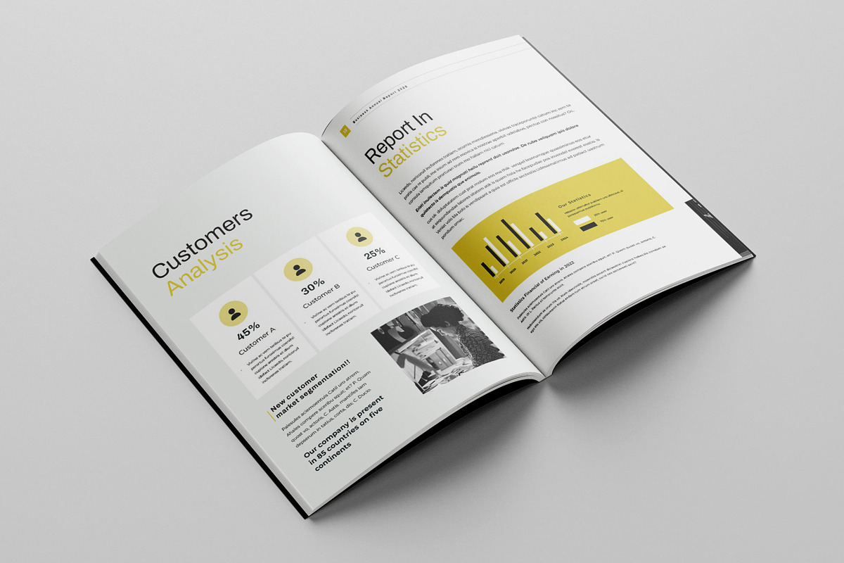 Annual Report template, Brochure, a Brochure Template by Niofix (Photo 4 of 6)